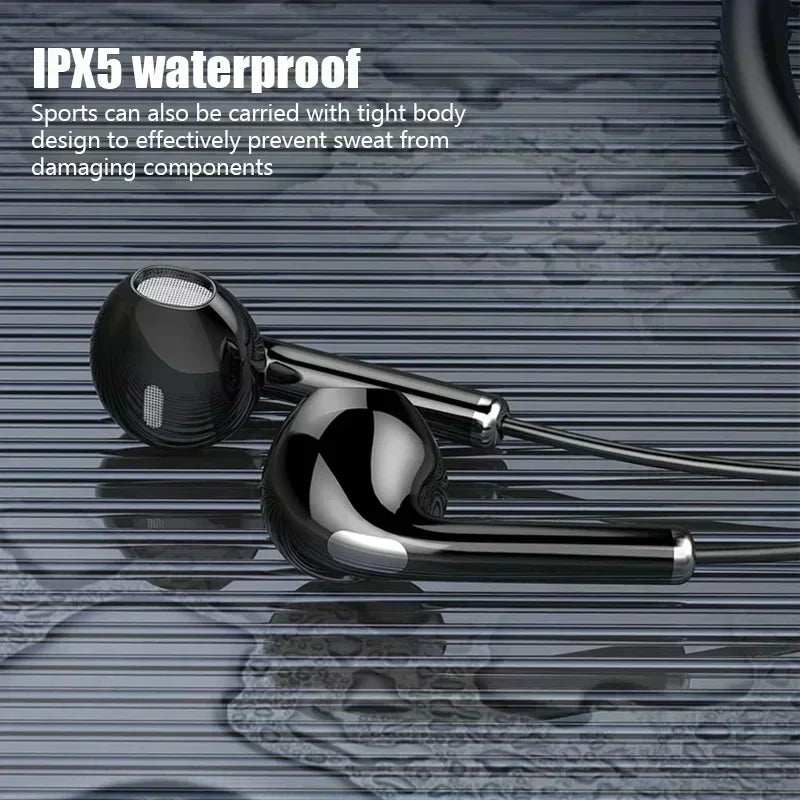Wireless Neckband Bluetooth Earphones High Sound Quality Stereo Battery Display HD Voice Call Sports Headphones New Product 2025