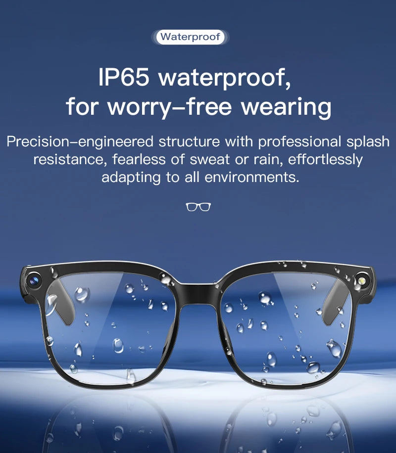 2026New 4K HD Photochromism AI Smart Glasses 800W Pixel Camera 1080P Video AI Chat Music Player Call AI Sports Smart Glasses Man
