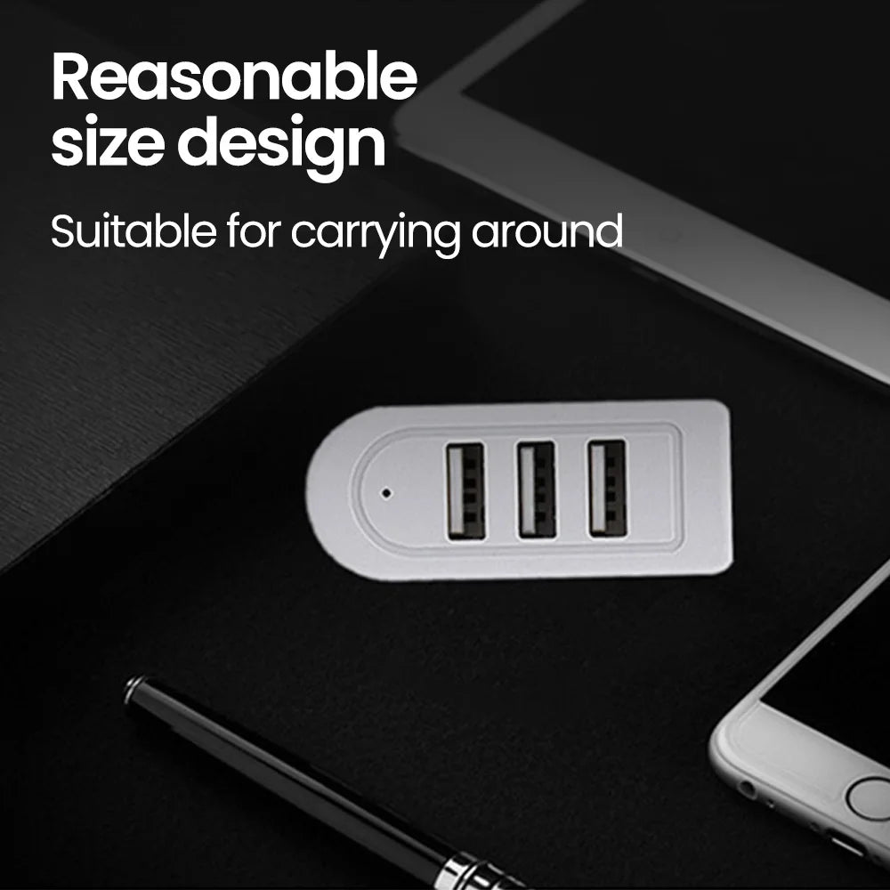 3 In 1 USB HUB Splitter Socket Multi-function USB Charger USB Port Hub High Speed Data Transfer For PC Laptop 30cm/120cm USB Hub