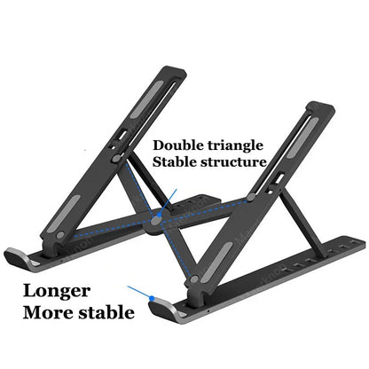 Portable Foldable Notebook Stand Adjustable Laptop Holder Computer Monitor Holder For Macbook Air iPad Tablets Base Accessories
