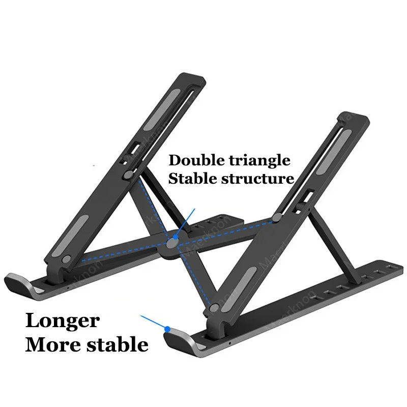 Portable Foldable Notebook Stand Adjustable Laptop Holder Computer Monitor Holder For Macbook Air iPad Tablets Base Accessories