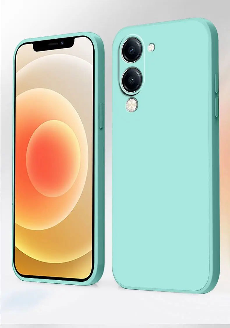 For VIVO Y29S Y19 5G Y04 Y19e 4G Case Simple Skin-friendly Silicone Lanyard Cover for VIVo Y29 s Anti-slip Shockproof Funda