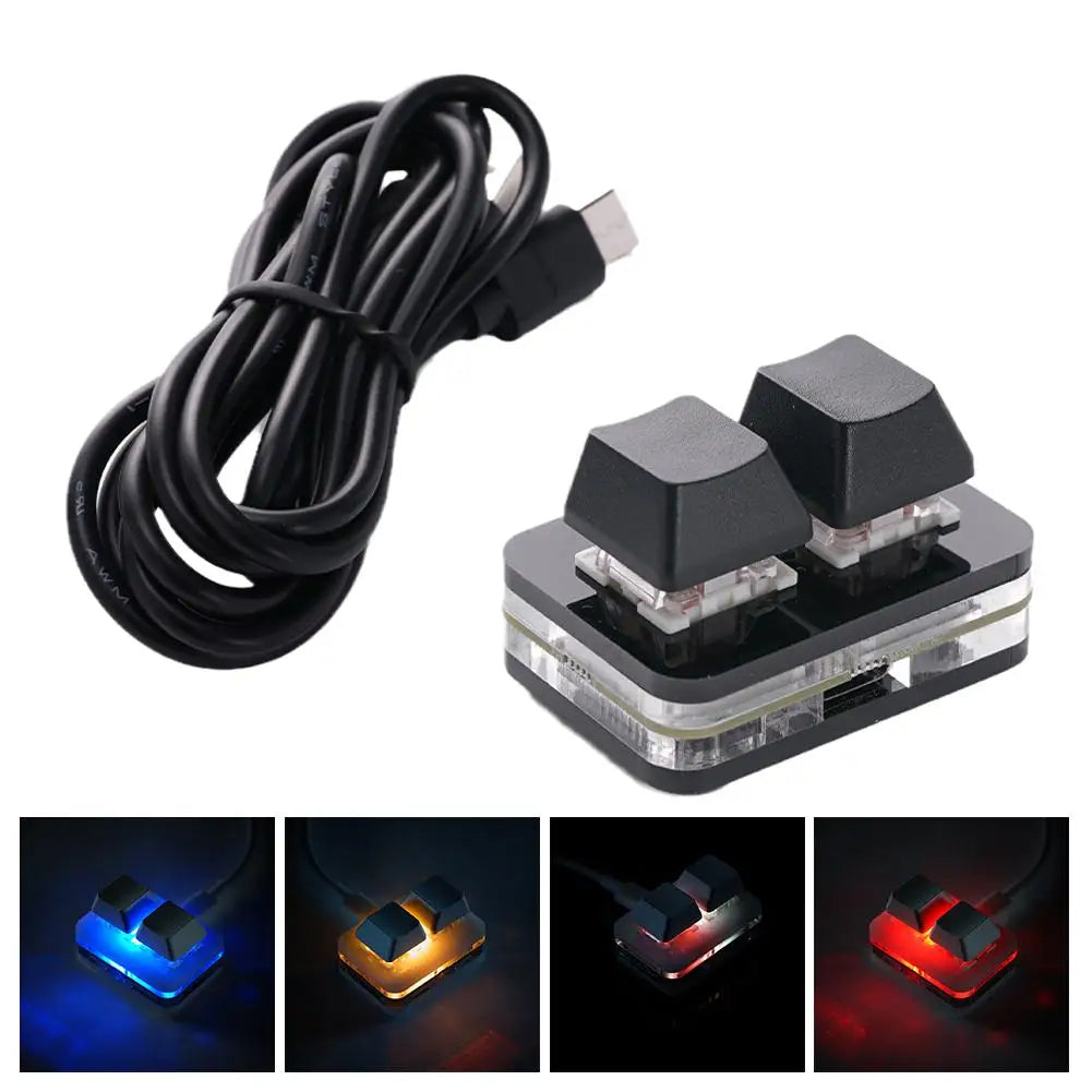 USB Programming Macro Custom Mechanical Keyboard RGB 24/16/12/9/8/4/3/2 Key Copy and Paste DIY Gaming Mini Keypad Macropad