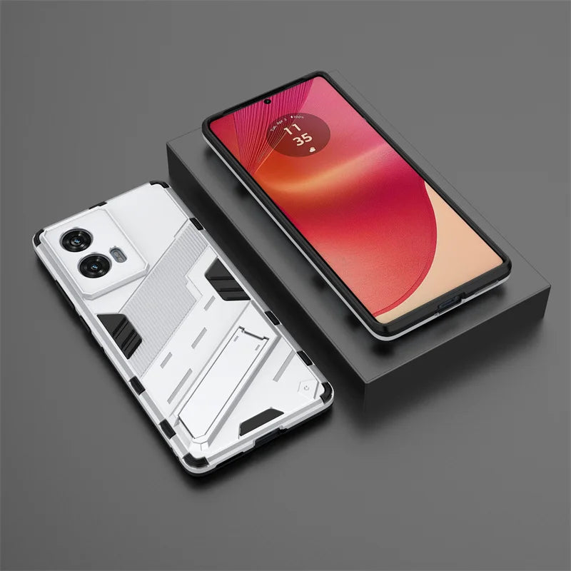 For Motorola Edge 50 Fusion 5G Case Magnetic Armor Shockproof Stand Phone Cases for Moto Edge50 Fusion Edge50Fusion Back Cover