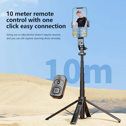 FANGTUOSI New Selfie Stick Universal Bluetooth Four-legged Tripod 1.3 Meter Mobile Phone Stand Anti-shake Live Broadcast