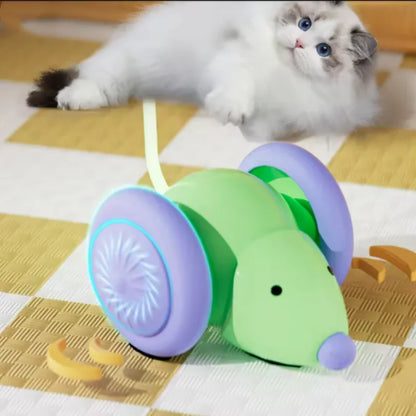 Electric Smart Teaser Cat Toy UFO Cat Teaser Stick With Bell Training Pet Toys Replaceable Feather Interactive Cat Supplies