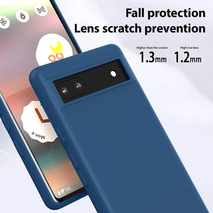 Luxury Original Liquid Silicone Cases for Google Pixel 9 8 6 7 Pro XL Shockproof Case for Google Pixel 8A 7A 6A Soft Phone Cover