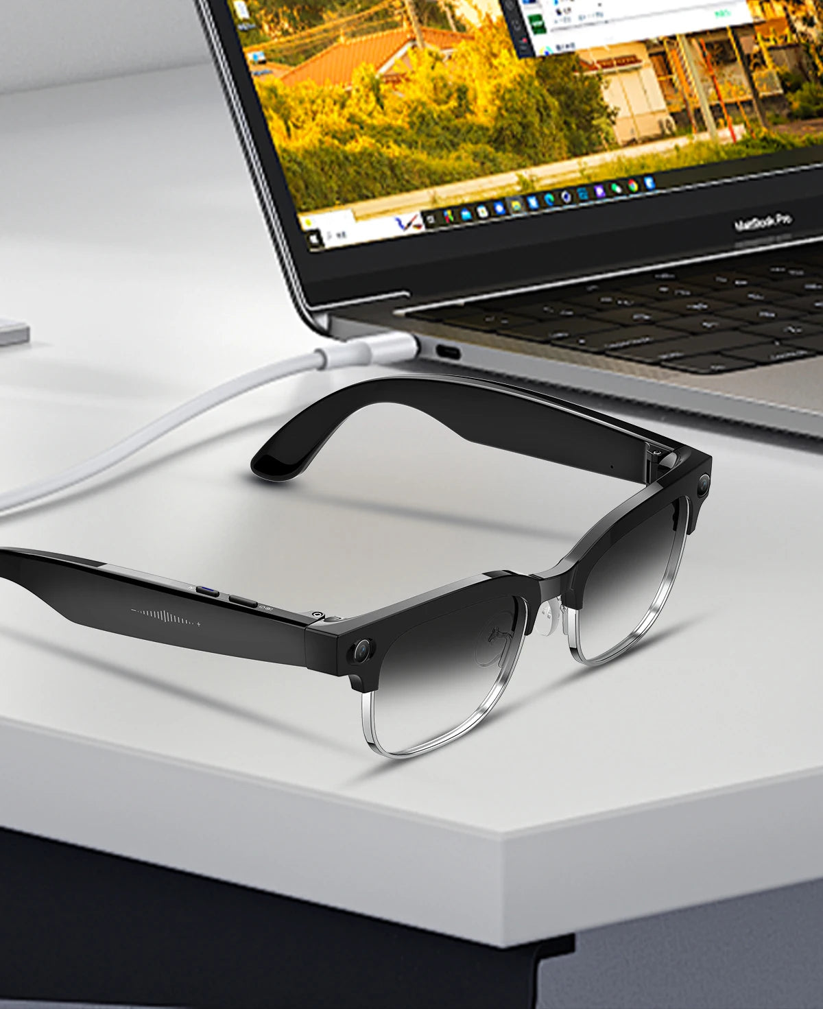 2026 New 4K HD 800W Camera Smart AI Glasses Video Photo Recognition AI Translation Chat GPT Hands-Free Calling Smart Sunglasses