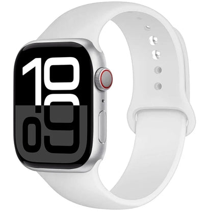 Silicone Band For Apple Watch straps 45mm 44mm 40mm 41mm 42mm-46mm sport bracelet iwatch series 8 7 6 5 SE 9 10 11 Ultra 2 49mm