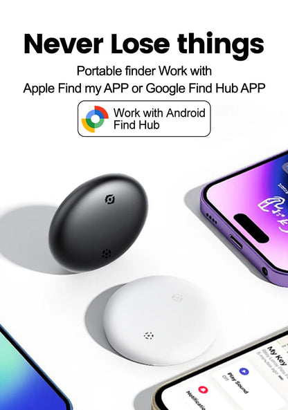 Smart Location Tag Works with Google Find Hub Android GPS Tracker With Cat Collar Item Finder Wallet Suitcase Pets Bag Luggage