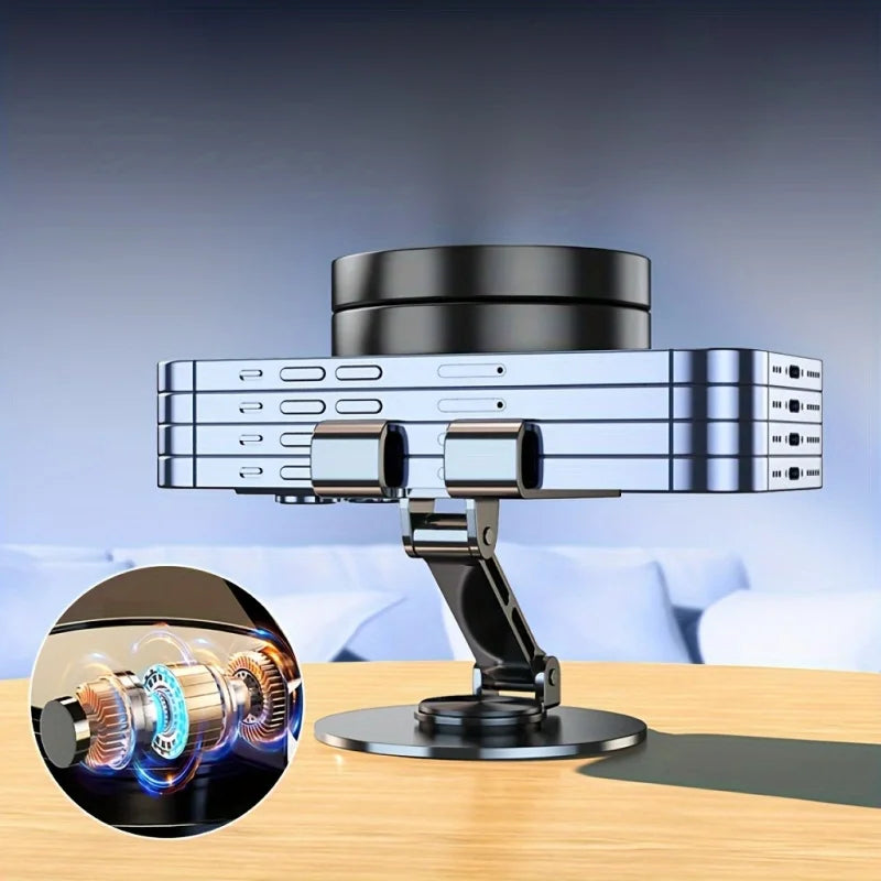 720 Rotate Aluminum Alloy Tablet Holders for IPad Adjustable Folding Lazy Desktop Live Desk Holder Mobile Phone Stand Mount
