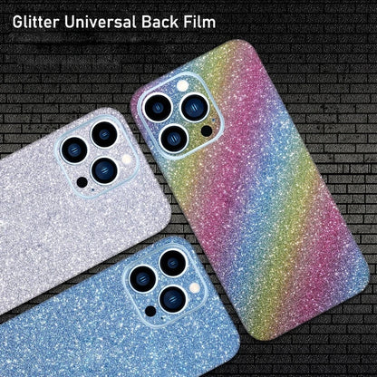 FONLYU 50PCS Bling Glitter Back Skins For iPhone Universal Decorative Rear Stickers For Screen Protector Film Cutting Machine