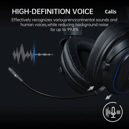 Oneodio EKSA MaKo BT Bluetooth Gaming Headset Over Ear 2.4GHz Wireless Headphones Gamer 20ms Low Latency With Mic for PC/PS4/PS5