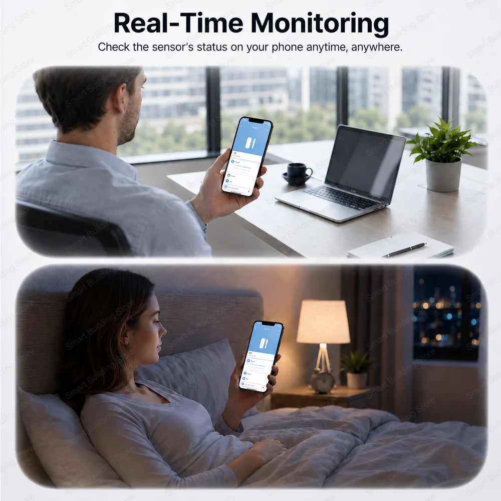 Zigbee 3.0 Door Window Sensor IP65 Waterproof & Non-Waterproof Versions Magnetic Contact Alarm Home Assistant Zigbee2MQTT
