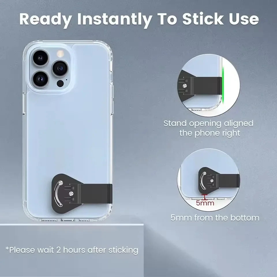 Ultra-Thin Phone Kickstand Universal 360 Degree Rotatable Cellphone Holder Stands Foldable Desktop Phone Bracket for Mi Samsung