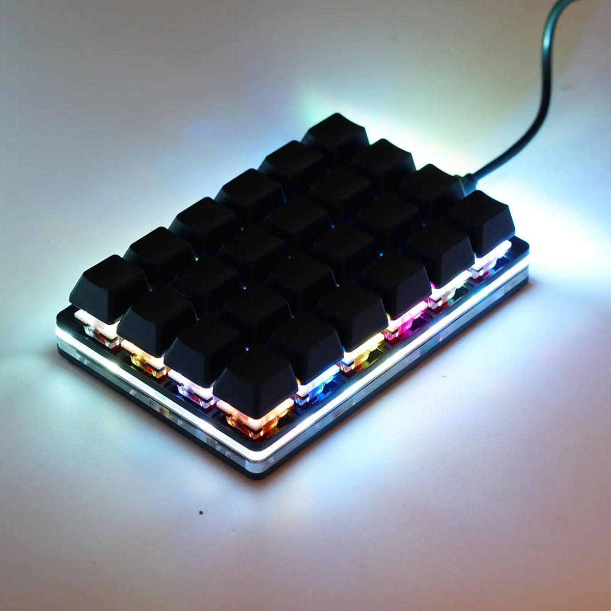 USB Programming Macro Custom Mechanical Keyboard RGB 24/16/12/9/8/4/3/2 Key Copy and Paste DIY Gaming Mini Keypad Macropad