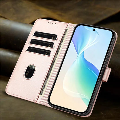 Cats & Trees Pattern Leather Phone Case For VIVO Y39 Y29 Y19S Y38 Y78+ Y17S Y27 Y36 Y16 Y56 5G Wallet Flip Cover Card Holder Bag