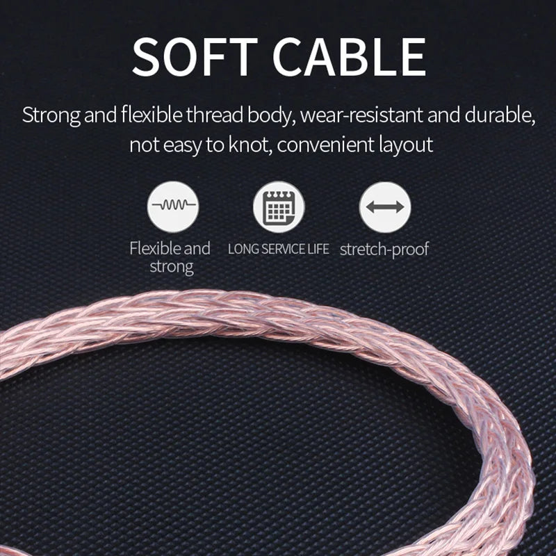 Aux Cable Jack 3.5MM To 3.5MM Audio Cable 7N OCC HIFI 3.5mm Aux Audio Cable Hifi Stereo for Headphone Mobile Phone Speaker TV