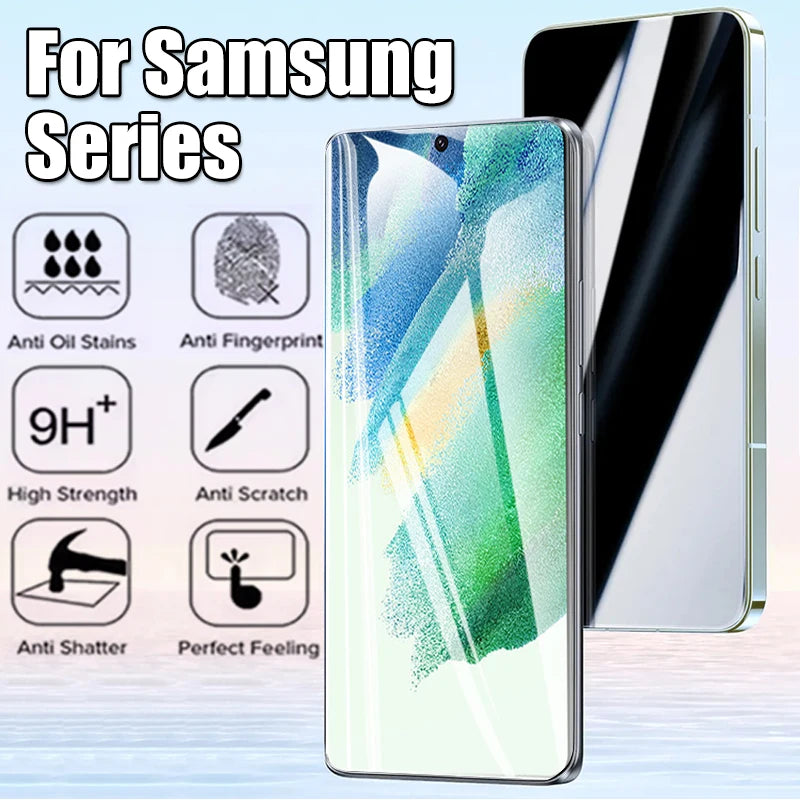 Upgrade 3PCS Fingerprint-Unlock Protect 9H Tempered Glass For Samsung Galaxy S21 FE S 21 5G Anti Explosion Screen Protector Film