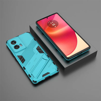 For Motorola Edge 50 Fusion 5G Case Magnetic Armor Shockproof Stand Phone Cases for Moto Edge50 Fusion Edge50Fusion Back Cover