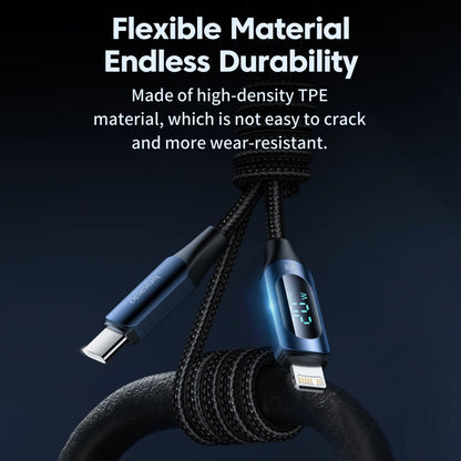 Toocki USB C Lighting Cable For iPhone 14 13 12 Pro Max X Xr 8 7 Plus PD 20W Fast Charger Lighting Data Wire Cord For iPad 1m