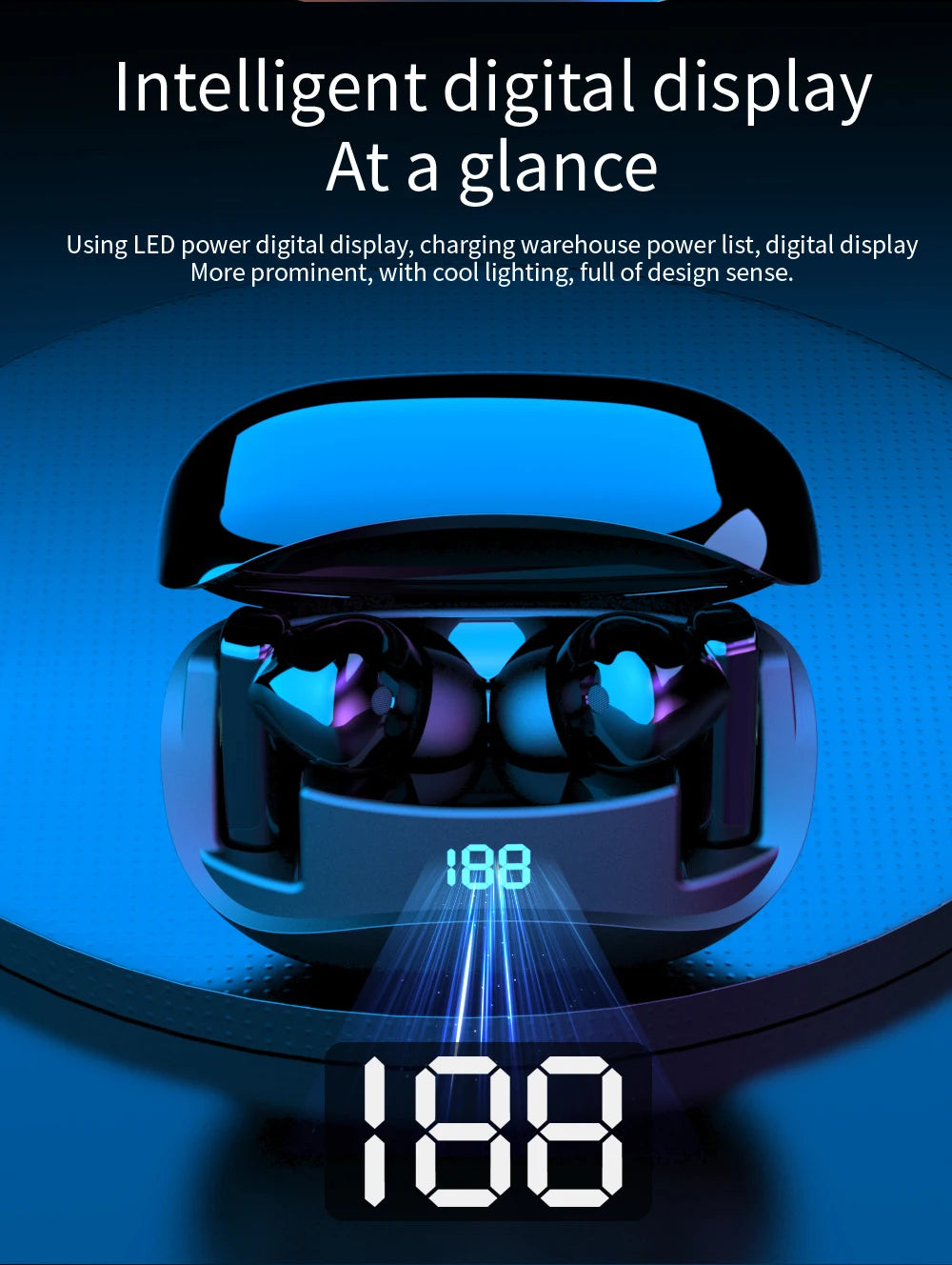 TWS High-Quality True Wireless Bluetooth Earphones Mate60, 12-Hour Playtime, Crystal Clear Sound with LED Battery Display