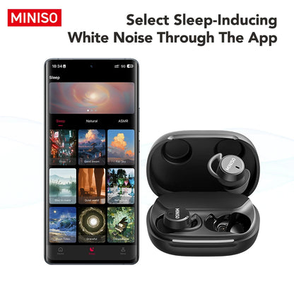 MINISO MS217 Sleep Aid Headphones Bluetooth Earphone AI Translation Earbuds in-Ear Wireless Headphones Sleep Friendly