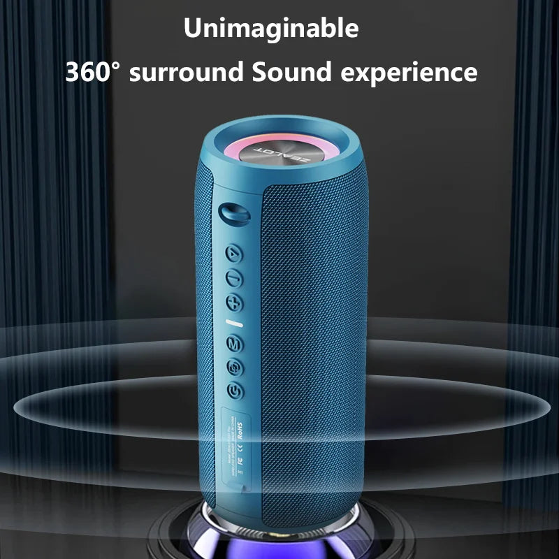 ZEALOT S51 Pro 40W Wireless Speakers, Outdoor Portable Subwoofer Speaker, 5200mAh Battery, 24 Hours Playtime Loud Stereo.