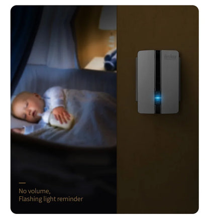 Wireless Doorbell Self-Powered No Battery Waterproof IP44 Wide Voltage 110-240V Global Plugs Long Range Remote Control CE