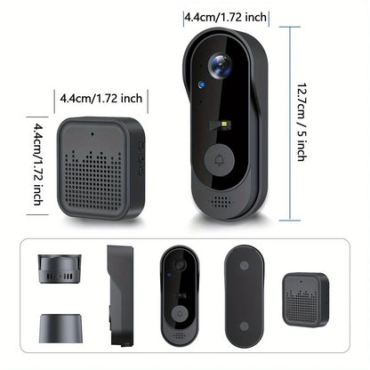 Tuya WiFi Home Smart Video Doorbell Outdoor Bidirectional HD Door Eye Camera 1080P Support SD Card Cloud Storage Waterproof