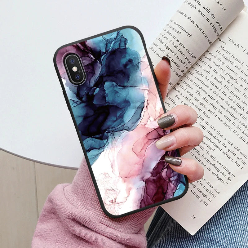 Fashion Marble Cover For iphone X XS MAX Soft Protective Cases Silicone Coque Bumper Fundas For iphone X XSMA iphoneX Shell Bags