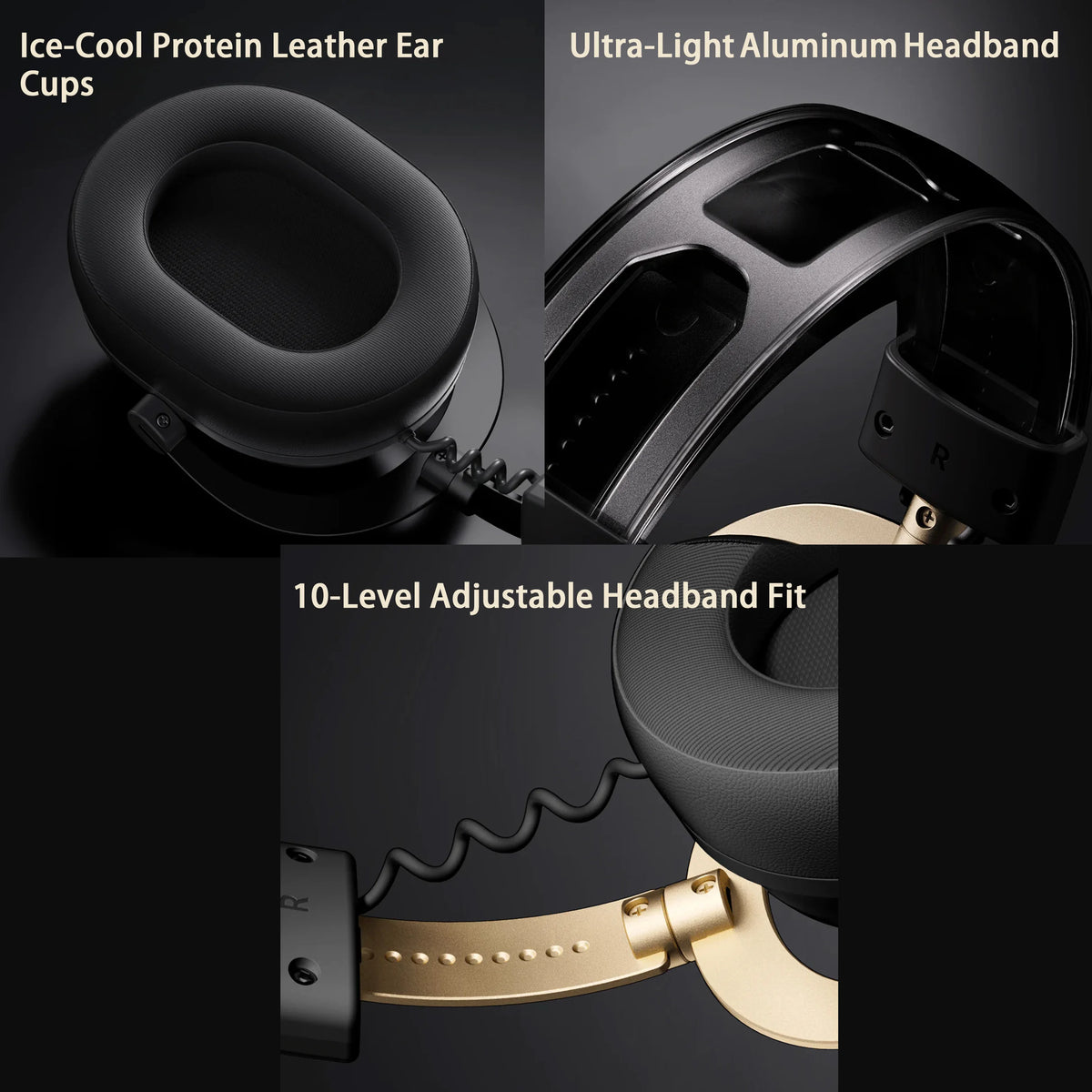 MCHOSE V9 Turbo+ E-sports Magnetic Wireless Gaming Headset 7.1 Surround Sound 90° Swivel Ear Cups Low Latency Magnetic Charging