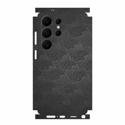 Full Wrap Faux Leather Back Skin for Samsung Galaxy S26 S25 Ultra Plus S24 S23 Anti Scratch Matte Slim Protective Film Cover