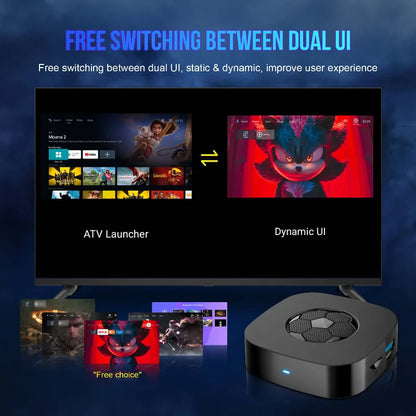 T1 Uarl TV Box Dual UI Interface 8K Ultra HD Android 16 8GB 128GB WIFI 6 Assistant Smart Streaming Media Player Set-top Box