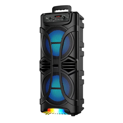 6000W Portable Party Bluetooth Speaker Sound System  Rechargeable Outdoor Loud Karaoke Dual 8 " Speaker
