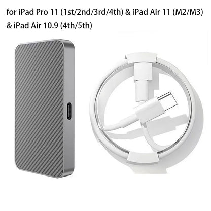 Magnetic Wireless Charger for iPad, 18W Fast Charging Pad with Smart Connector & USB-C Cable