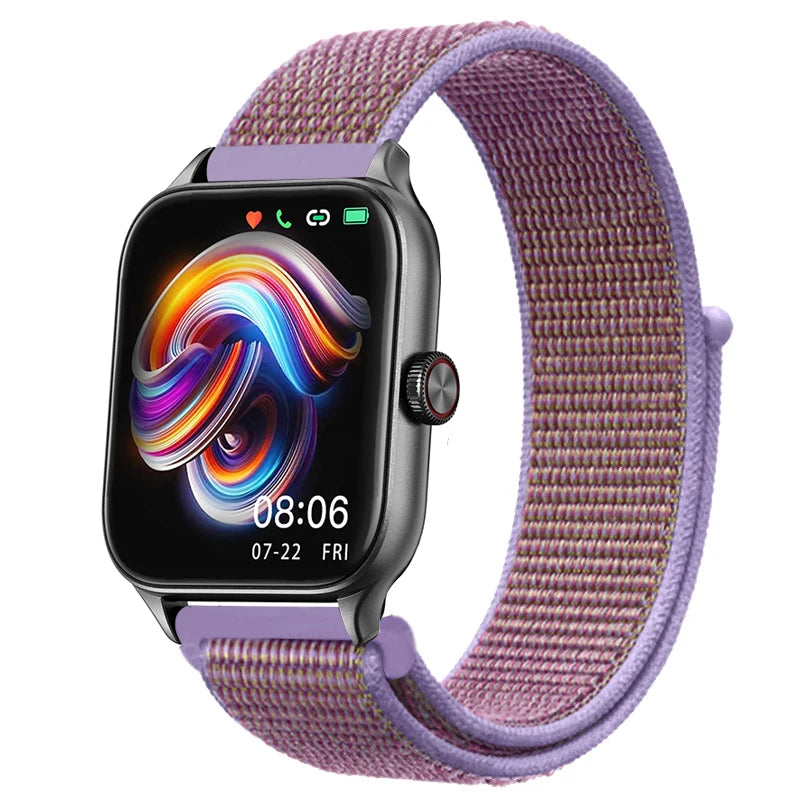 Nylon Loop Band For Amazfit GTS 4/3/2e Mini/GTR 4/3/2e/Balance/Stratos 20/22mm Watch Bracelet for Correa Amazfit Bip 5-6 Straps