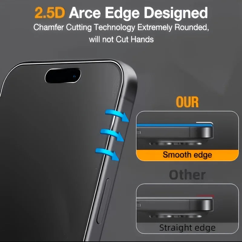 4PCS Matte Privacy Screen Protector For iPhone 17 16 15 14 11 13 12 Pro Max Plus Mini XS XR Anti-Spy Ceramic Film For iPhone Air