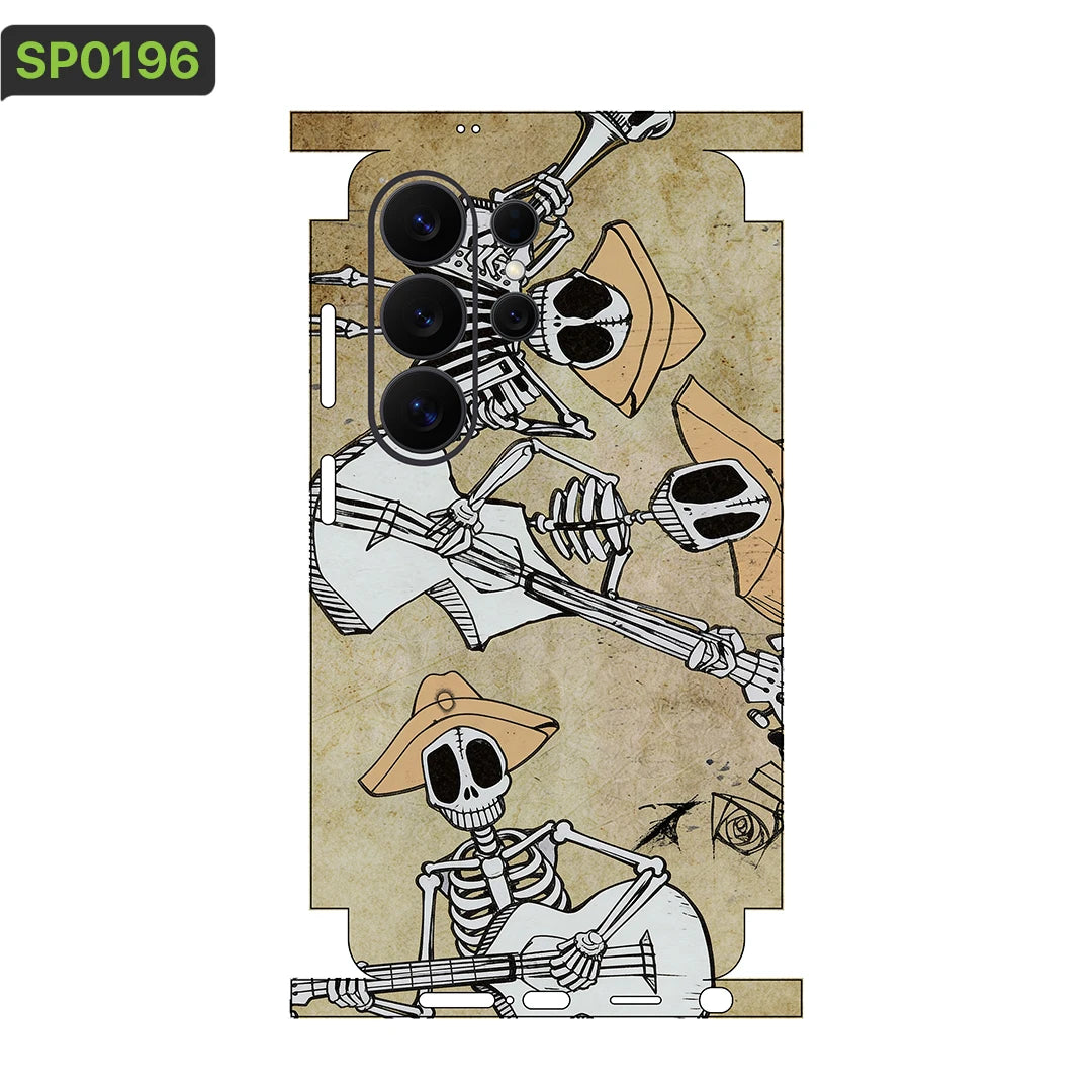 MIX011 Skins Grain Film Wrap Phone Back Sticker For SAMSUNG Galaxy S25 S26 Ultra S24 Plus S22 Ultra S22 S21 FE Film