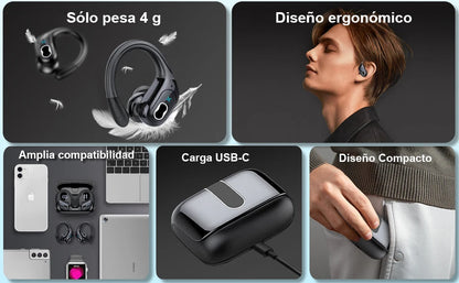 Bluetooth 5.4 TWS Earbuds 75Hrs with Charging Case,IPX7 Waterproof Sport Earphones with Mic,Wireless Noise Cancelling Headphones