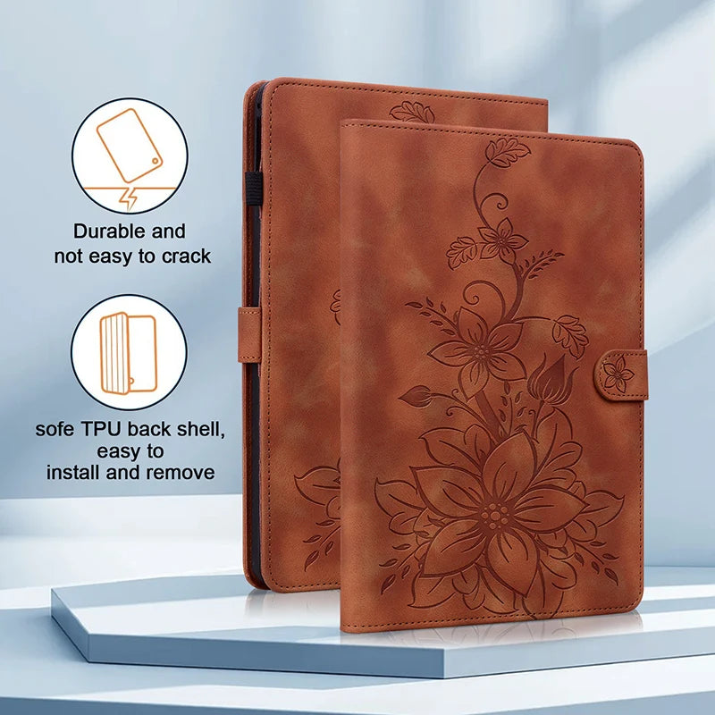 Leather Case for iPad Air 11 13 2024-26 iPad 5th 6th 7th 8th Gen iPad 10.9 2022 11th 2025 Pro 11 2024 9.7 2018 Mini 8 6 Shell