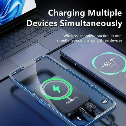10000mAh Magnetic Wireless Power Bank 22.5W for MagSafe Fast Charging Portable Battery Charger Cases for iphone Samsung Xiaomi