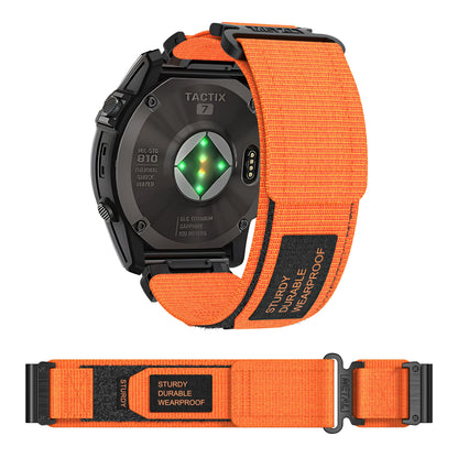 QuickFit 26mm Nylon Velcro Watch Band Strap for Garmin Fenix 8 51mm, Fenix 7X 6X Pro, Epix 2 Pro/Tactix 8 51mm, Instinct 3 50mm