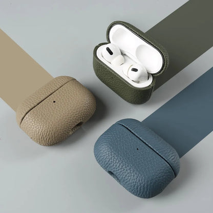 Genuine Leather Case For Airpods Pro 2 Cases Airpods 2 3 Bag Luxury Handmade Wireless Bluetooth Earphone Box Protective Shell