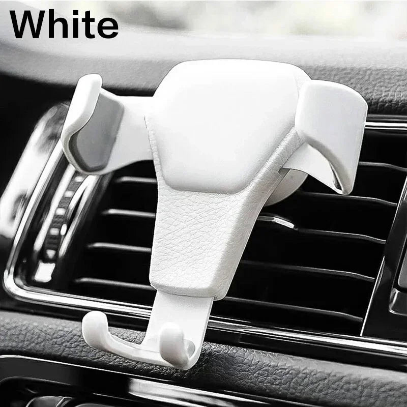 Car Phone Mount Gravity Phone Holder Air Vent Mount Anti Shake Stable Universal Car Holder One Hand Operation Automobile Cradle Compatible With Iphone Samsung Xiaomi Smartphone Auto Lock Ventilation Support Stand 360 Degree R