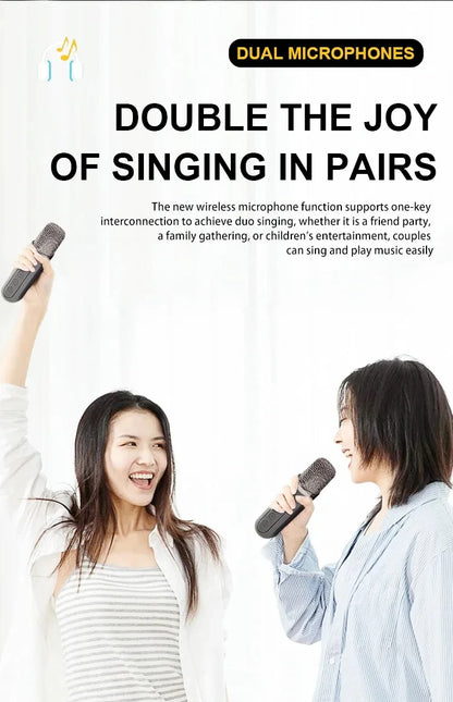 Karaoke Bluetooth Wireless Speaker With Microphone Portable Machine Caixa De Som Sound Box Music Column Blootooth Audio Coluna