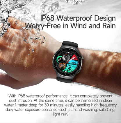 2026 New AI-Diagnosis Care Smartwatch ECG+PPG Accurate Uric Acid Blood Pressure Body Fat Five Organ Fitness Waterproof Smartwatc