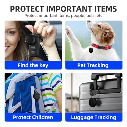Bluetooth GPS Tag Compatible with Iphone Find My App Anti-lose Tracker Sound Locate Message Reminder Alarm Key Finder 1/2/4PCS