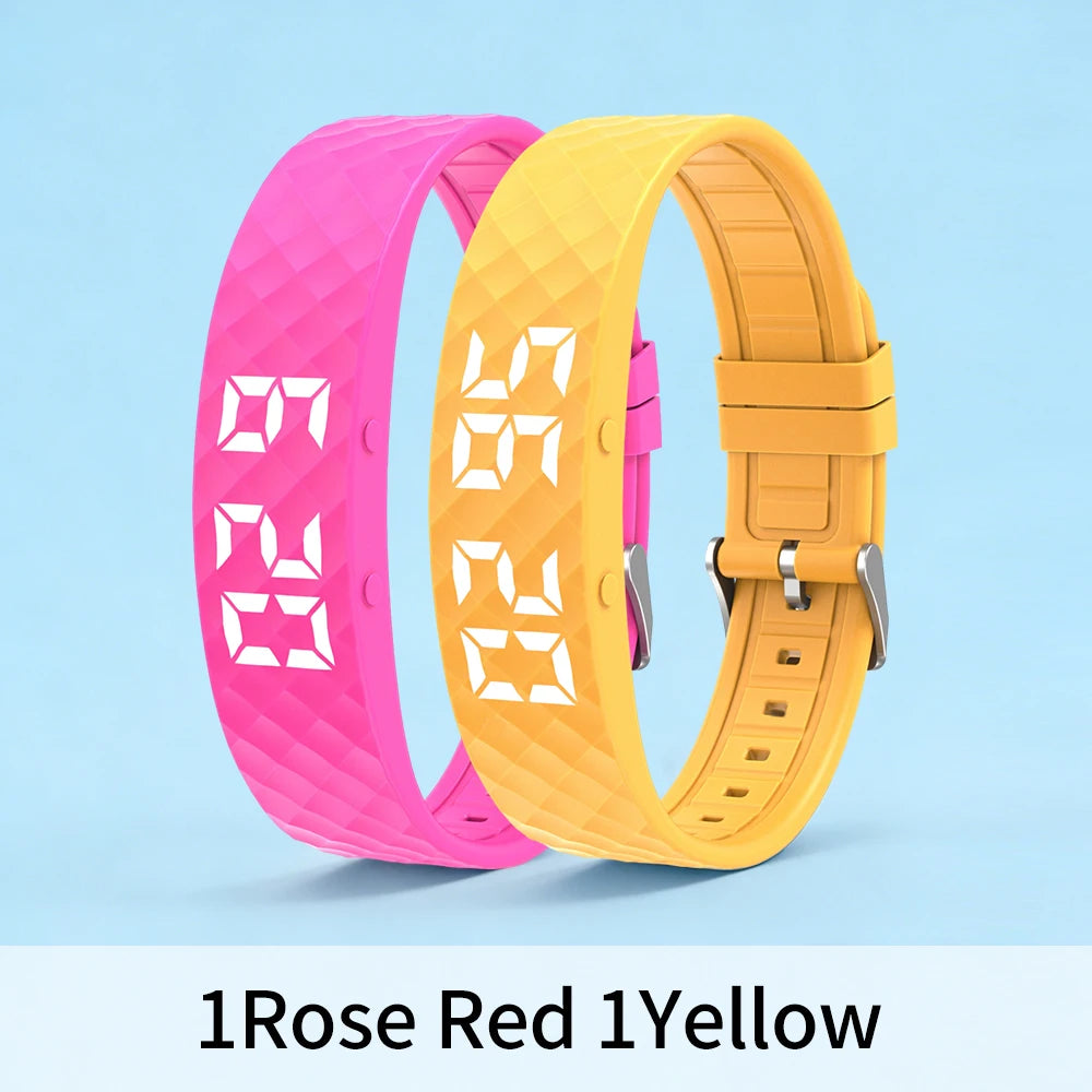 Smart Bracelet LED Digital Waterproof Smart Clock Smartband With running pedometer Monitor Smart Band Vibration Alarm Reminder