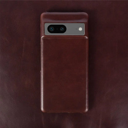For Google Pixel 7 Case Luxury Oil Wax Genuine Leather Cover Pixel 6A 8Pro 7Pro 5A Capa Protective Etui Back Coque Carcasa Shell